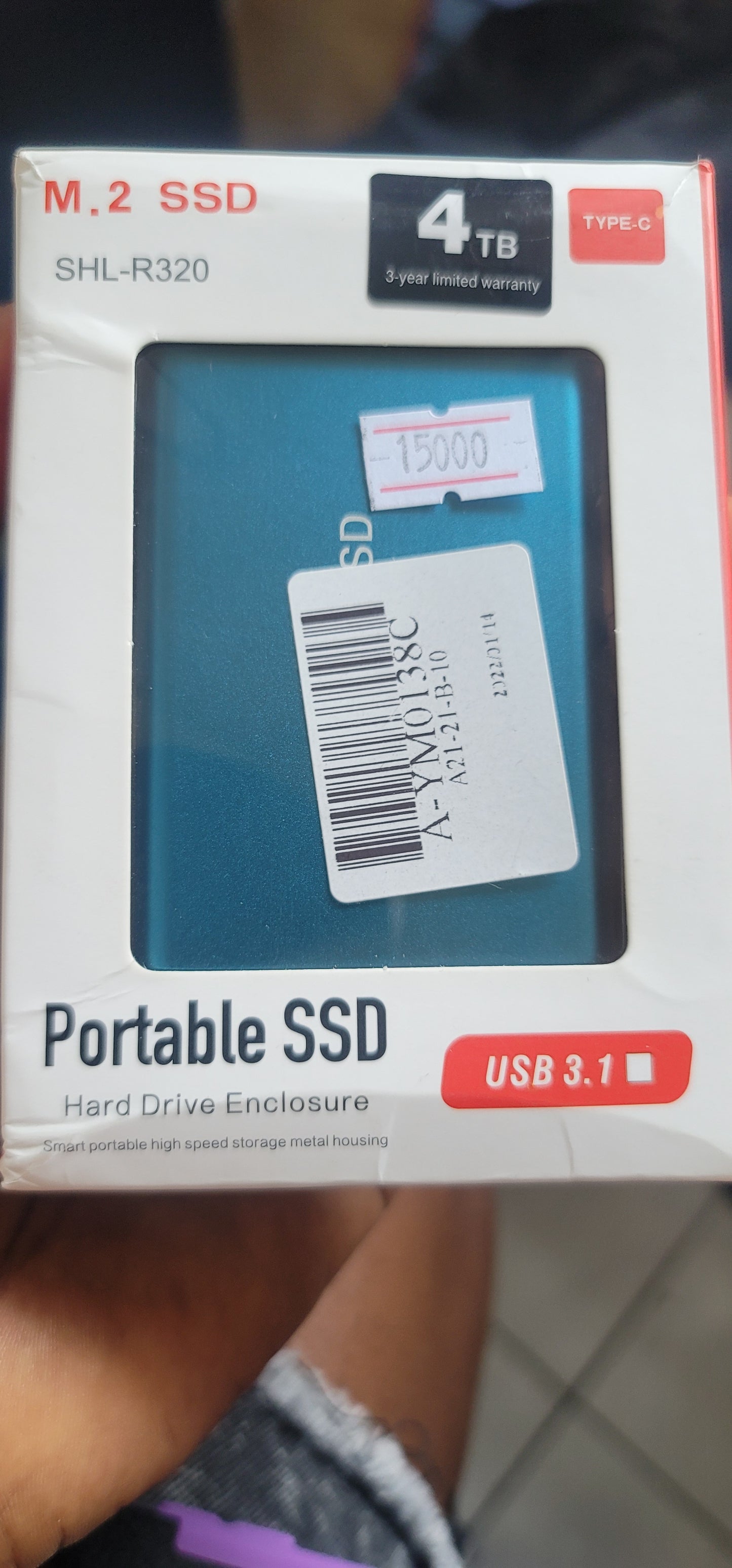 Portable sdd 4tb USB 3.1