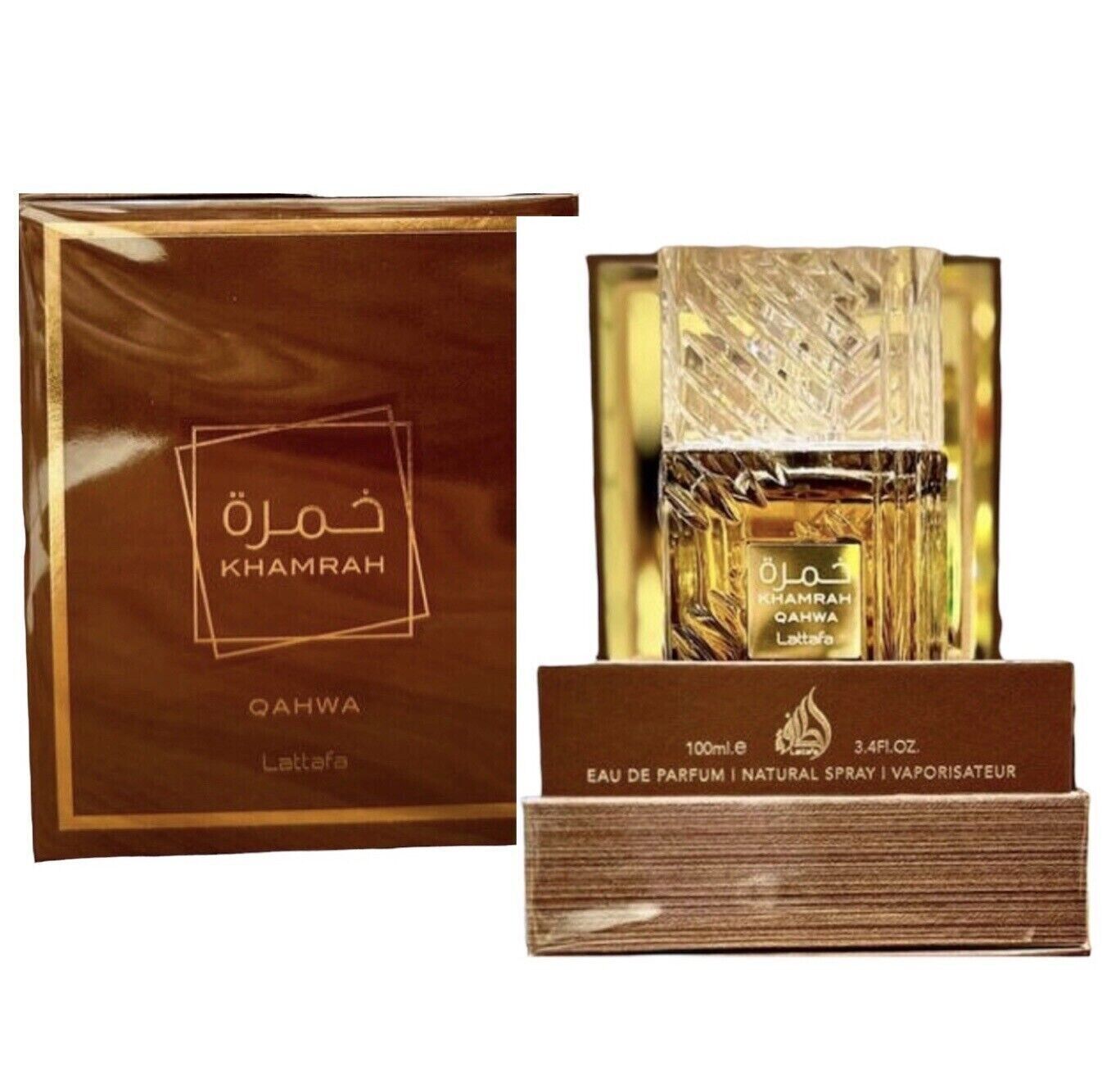 Lattafa Perfumes Lattafa Khamrah Qahwa EDP Unisex 3.4 Fl oz
