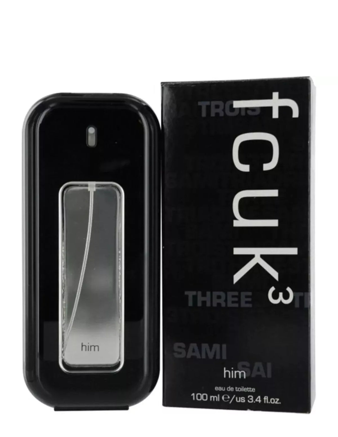FCUK 3 HIM by French Connection cologne EDT 3.3 / 3.4 oz New in Box