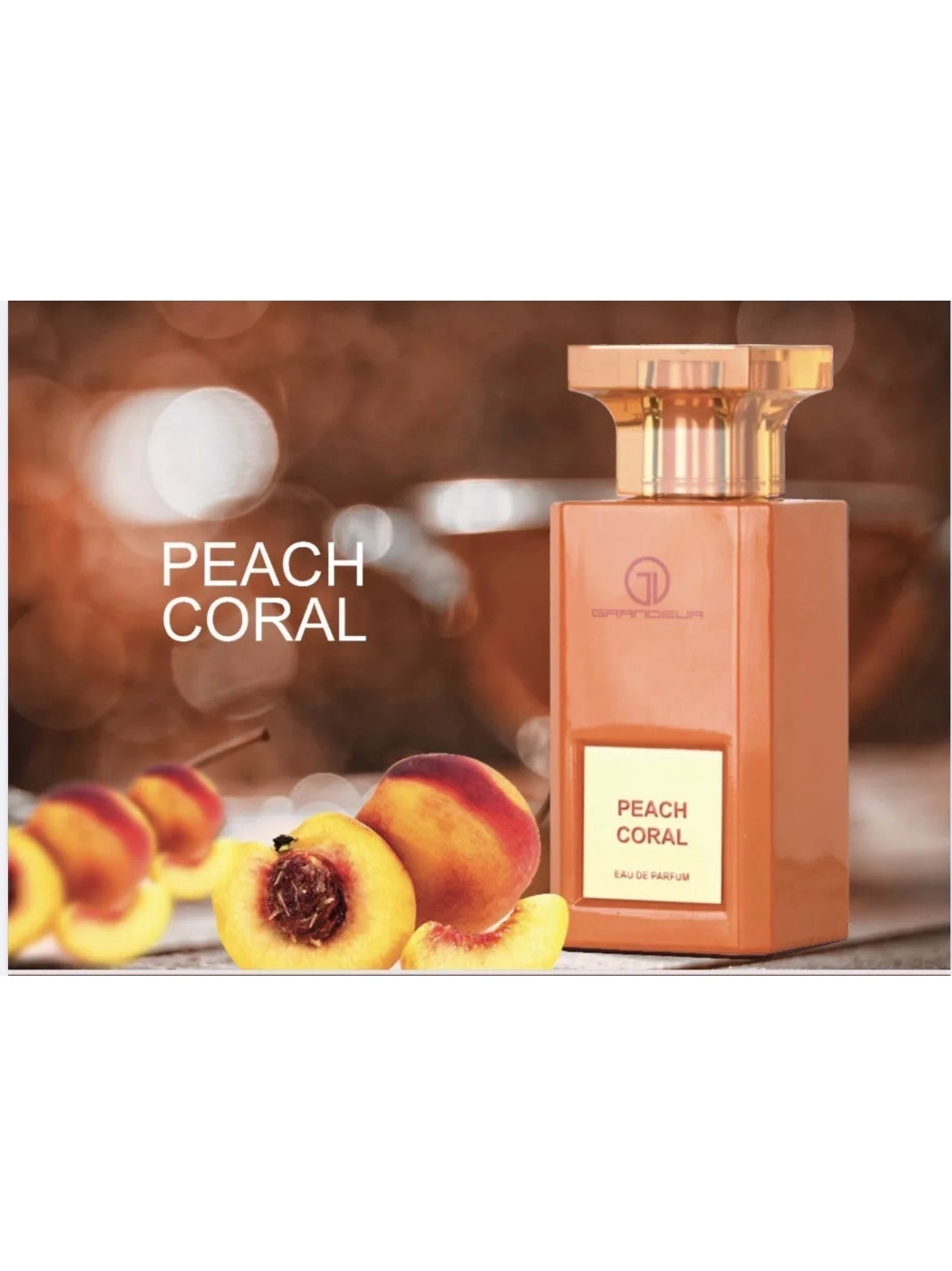 Peach Coral EDP Perfume By Grandeur Lattafa 100 MLš„Super Rich Niche Fragranceš„