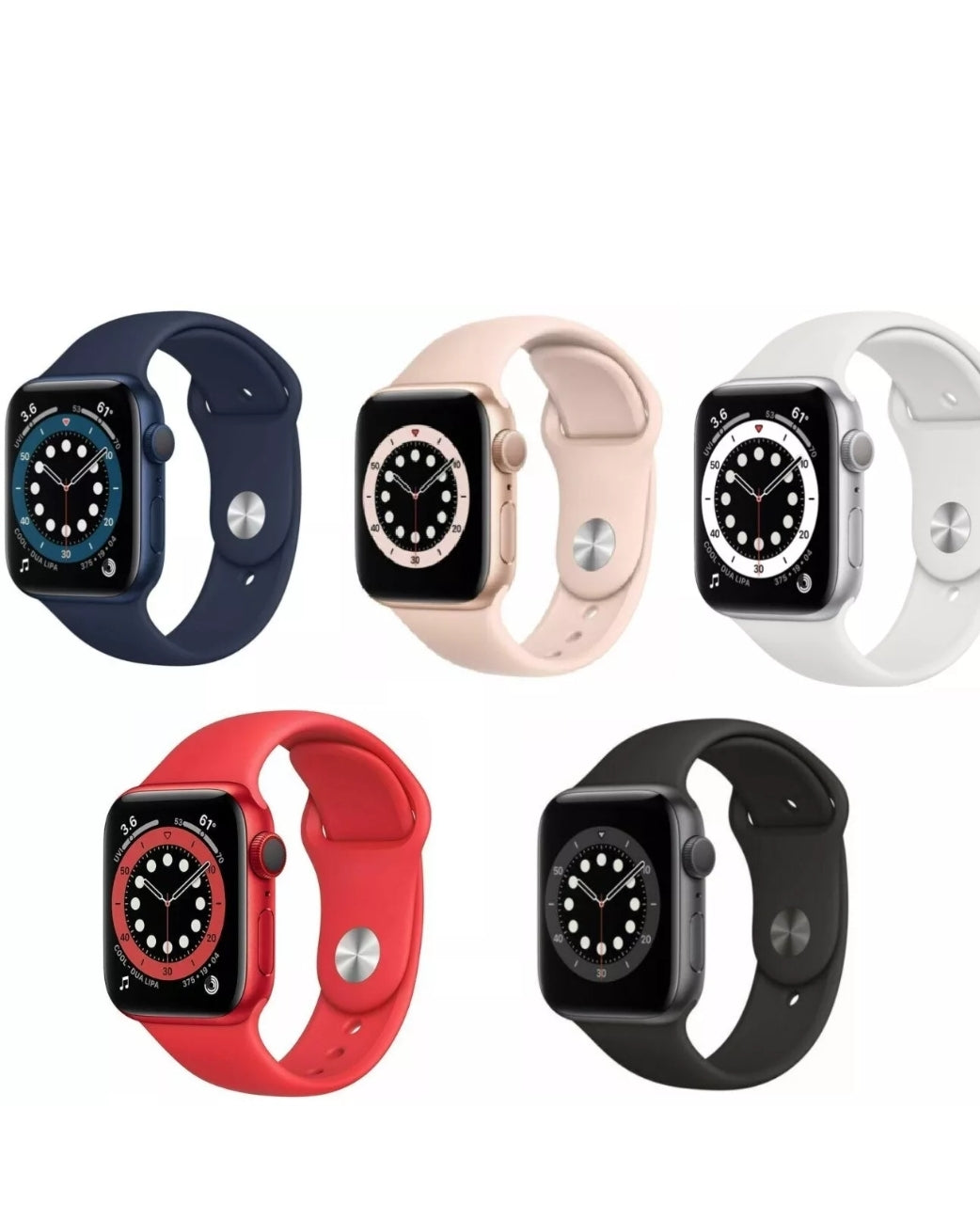 Apple Watch Series 6 44mm GPS + WiFi + Cellular Gold Gray Silver Blue Red