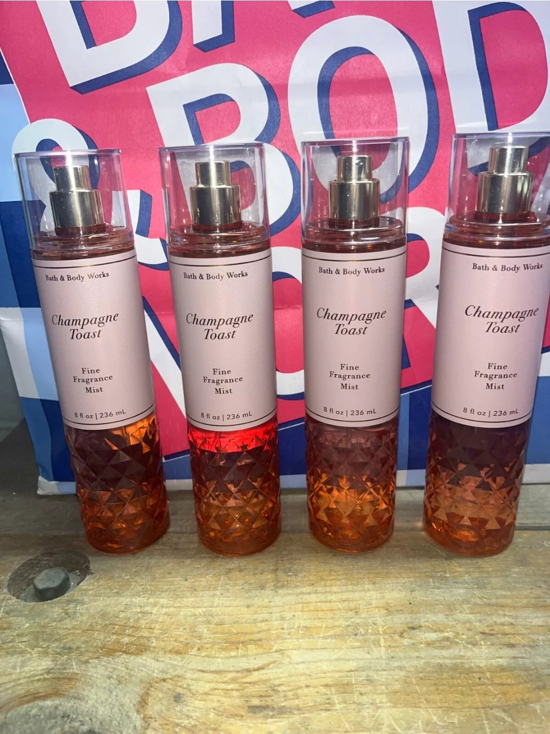 Bath & Body Works *CHAMPAGNE TOAST* Fine Fragrance Mist 8oz each Body Spray