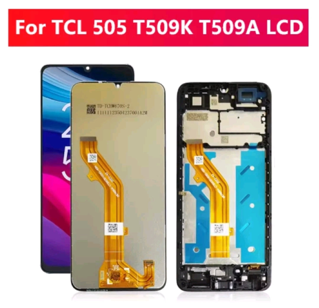 TCL 505 T509K T509A LCD Display Screen Touch Digitizer Assembly Replacement