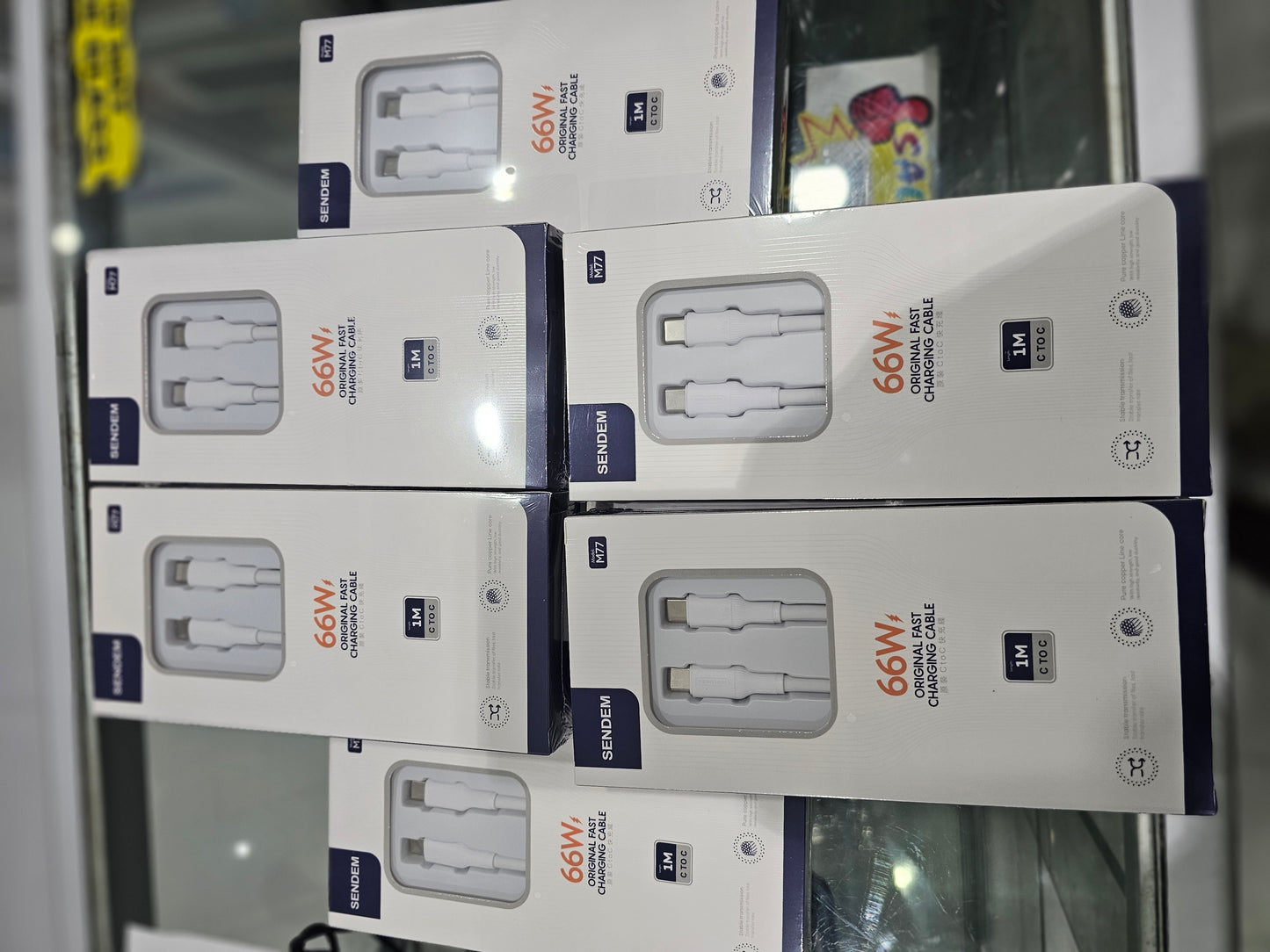 Sendem m77 66w original fast charging cable 1M