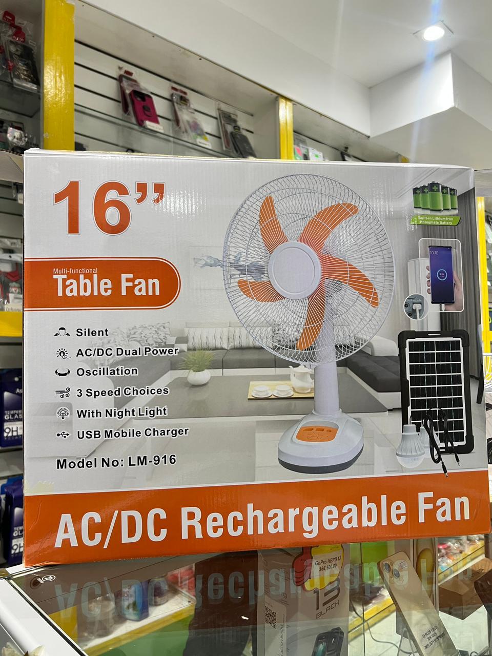 16" Multi-functional table fan model no: lm-916