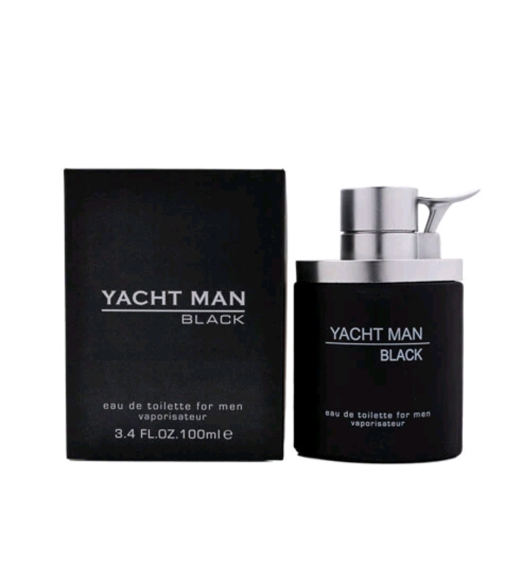 Yacht Man Black by Myrurgia 3.4 oz EDT Cologne for Men New In Box