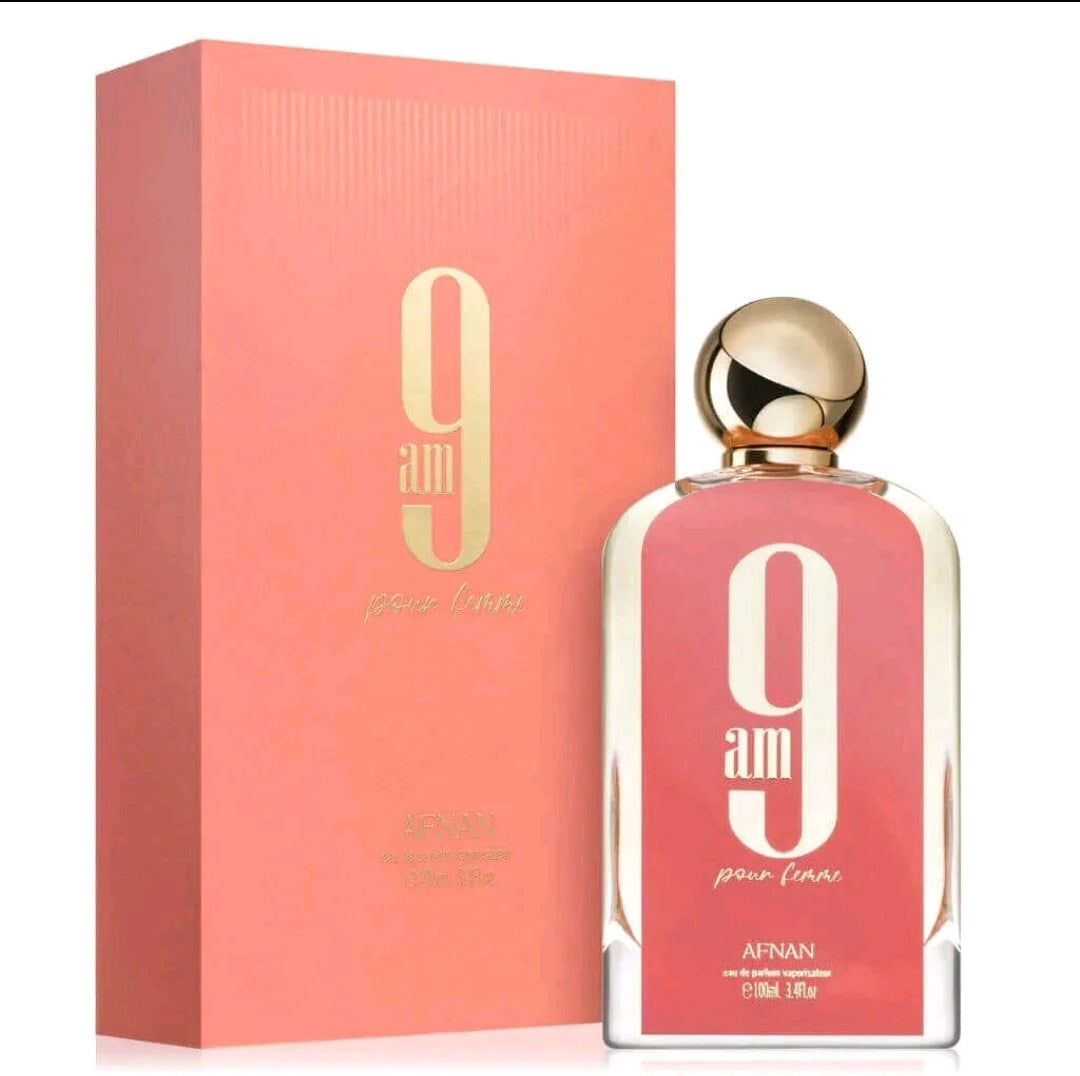 9 AM Pour Femme by Afnan Perfume for Women EDP 3.3 / 3.4 oz New In Box