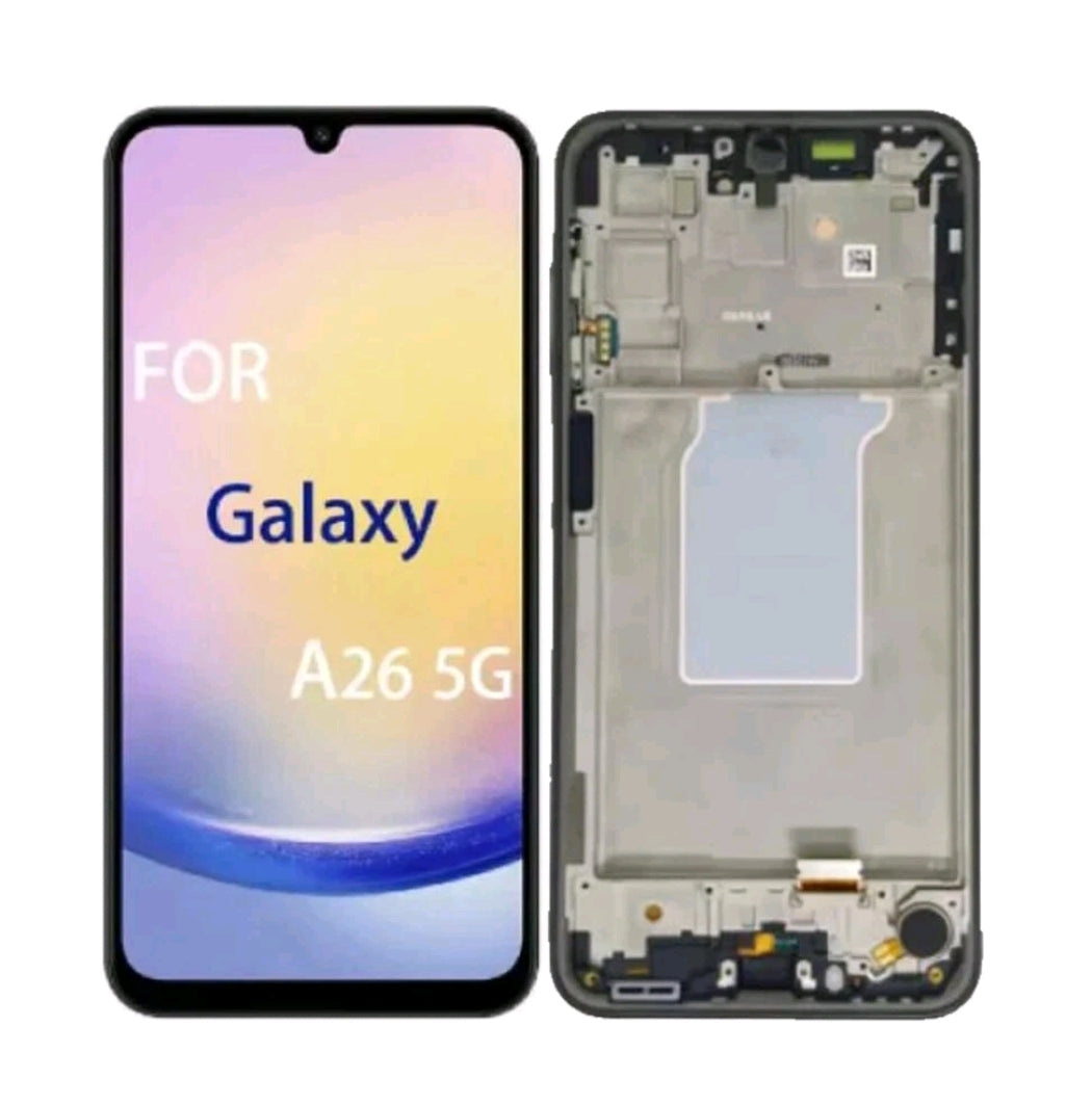 For Samsung Galaxy A26 5G A266U A266E LCD Display Touch Screen Frame Assembly