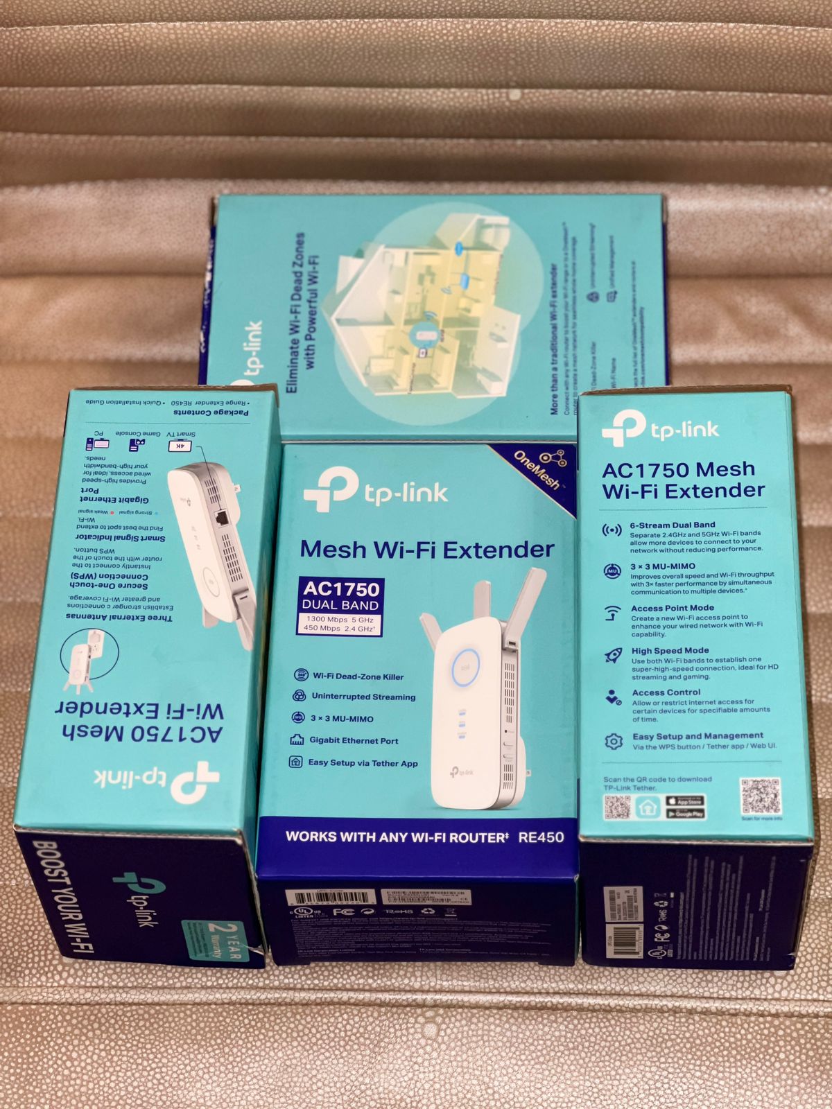 TP-LINK AC1750 Wi-Fi Dual Band Range Extender - RE450 Sealed
