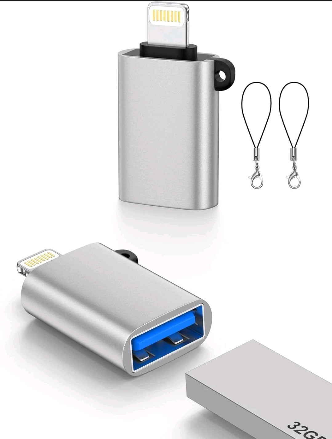 Iphone Lightning to USB 3.0 OTG Adapter for iPhone 14 13 12 11 iPad Flash Drive