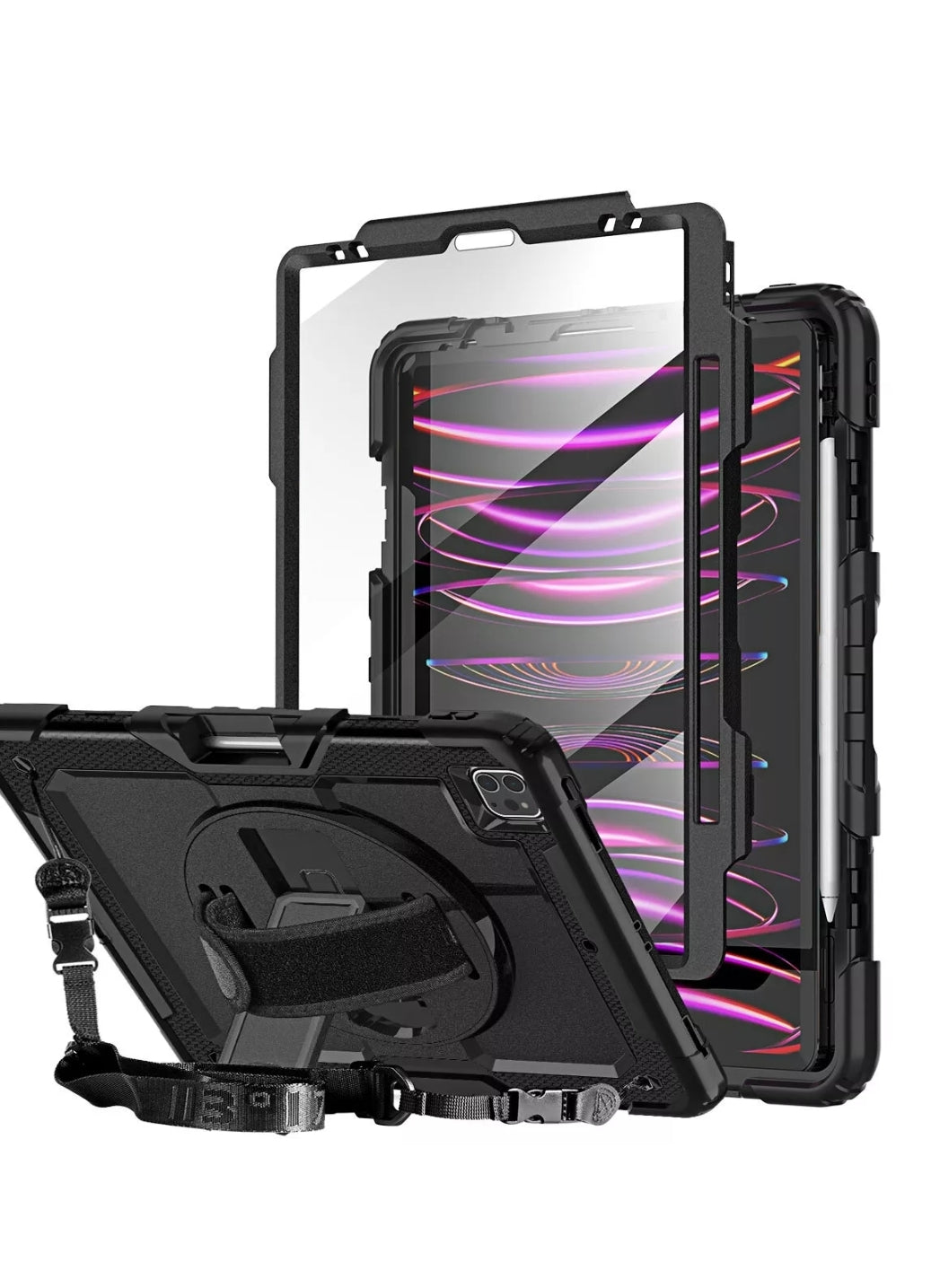 Apple iPad Pro Case 6th/5th Gen 12.9-Inch Heavy Duty Shockproof Stand Cover