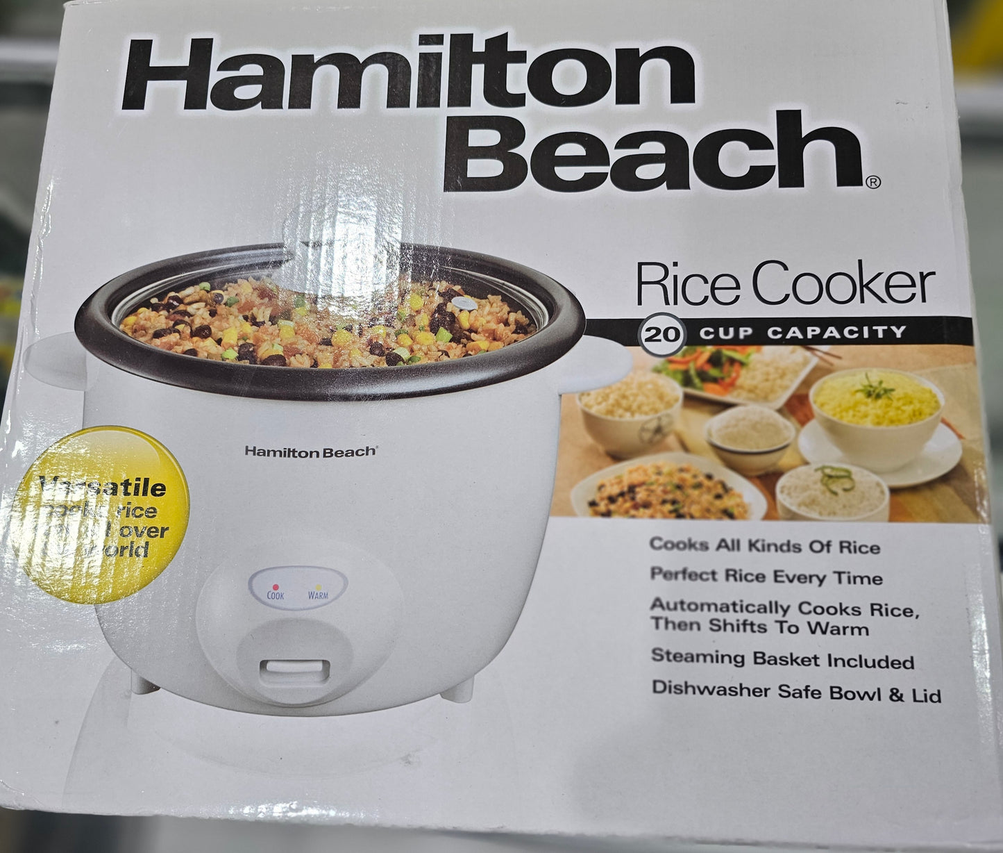 Hamilton beach rice cooker 20 cup capacity