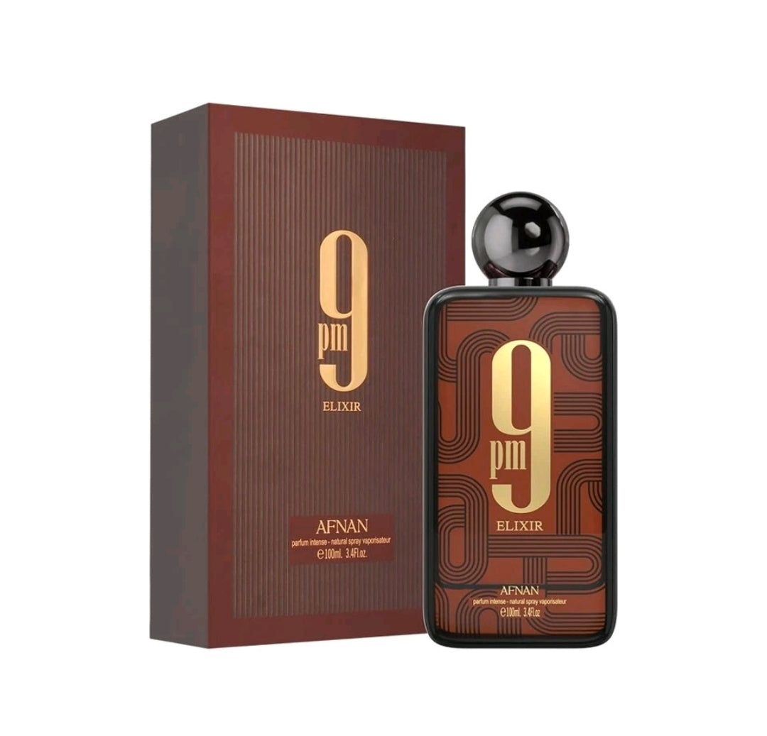 9 PM Elixir by Afnan Extrait de Parfum 3.4 oz / 100 ml Spray For Unisex