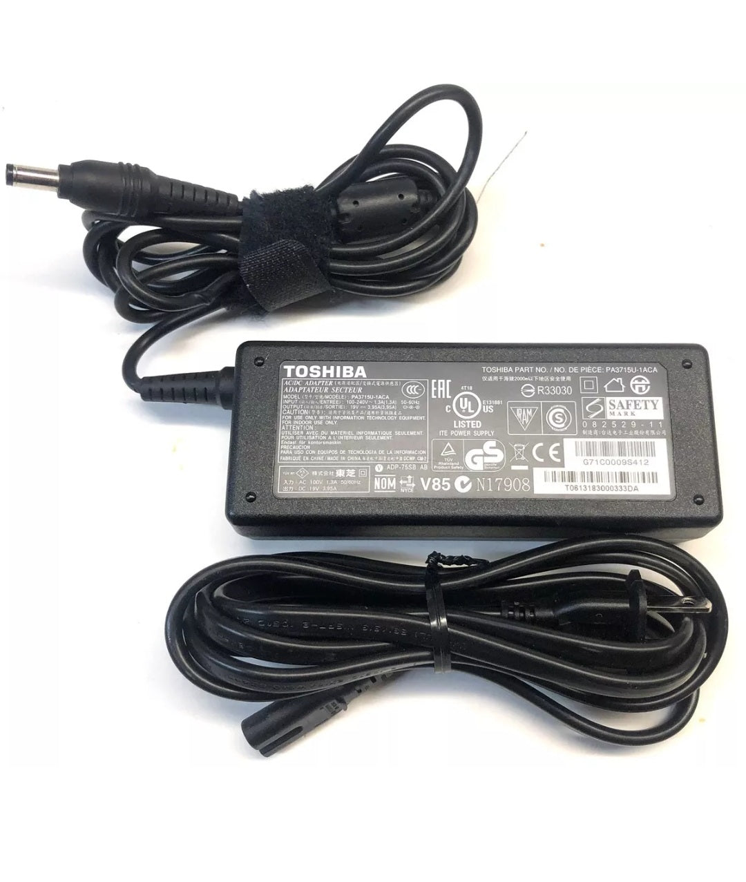 Genuine Toshiba ADP-75SB Laptop Charger AC Power Adapter PA3715U-1ACA 19V 75W