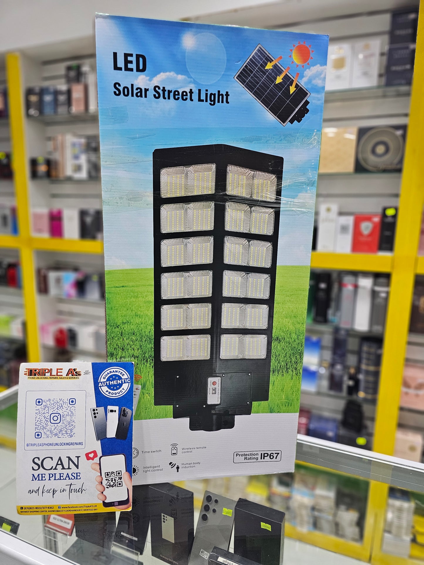 Led solar street light 1200W