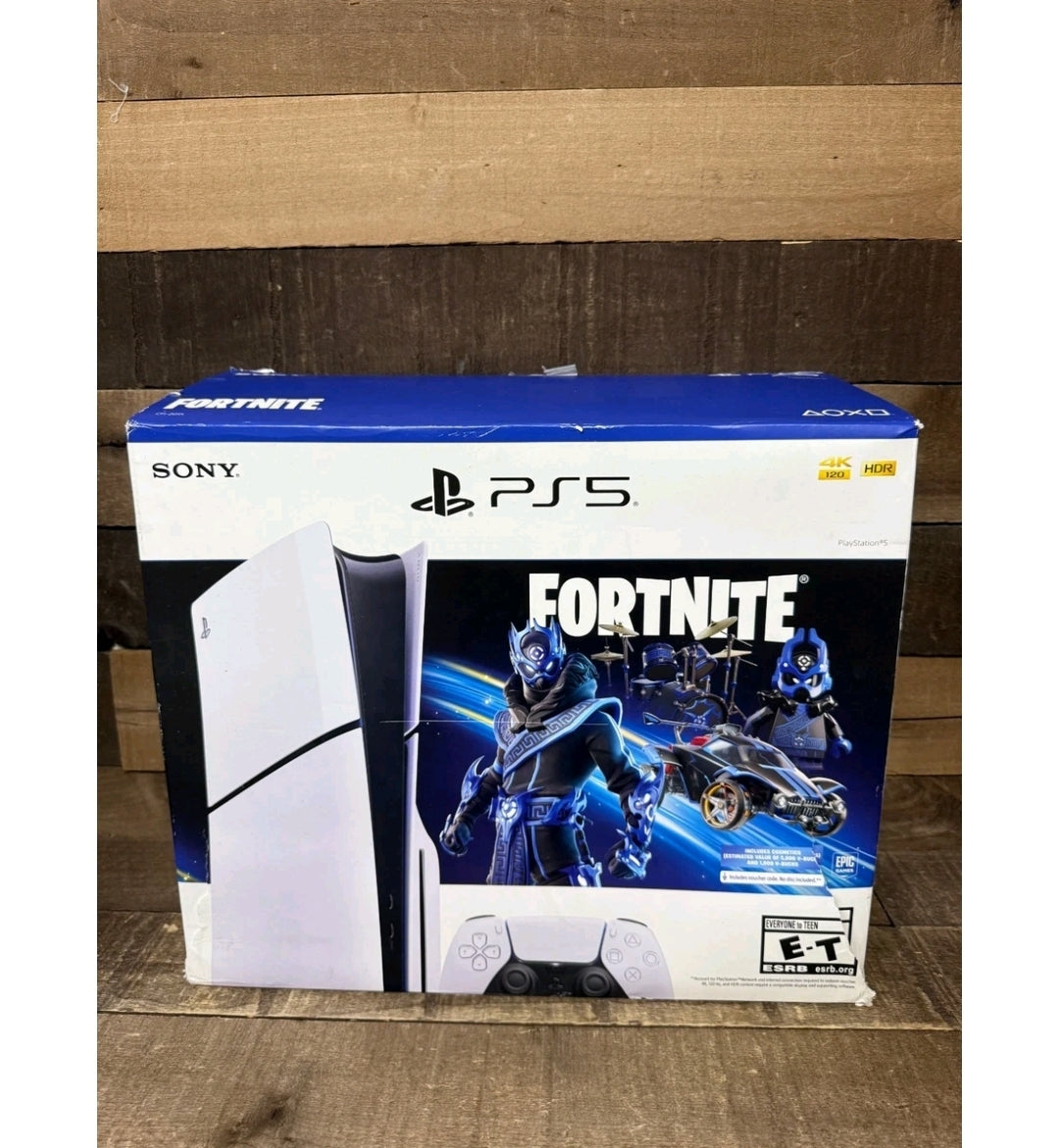 ⚡️Open Box Sony PlayStation 5 Slim Console Fortnite Cobalt Star Bundle White 1TB Open Box ⚡️