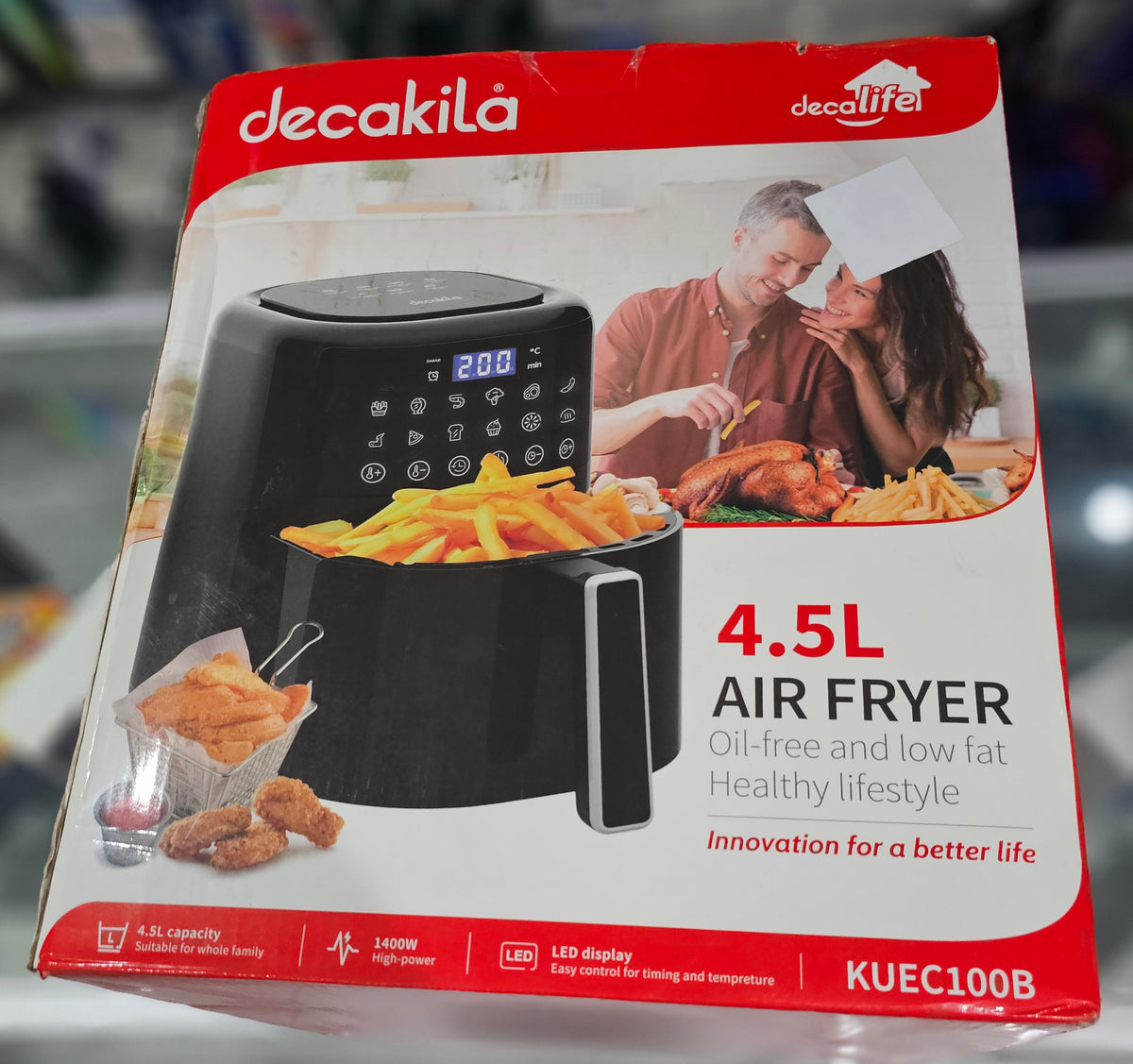 decakila 4.5l air fryer kuec100b