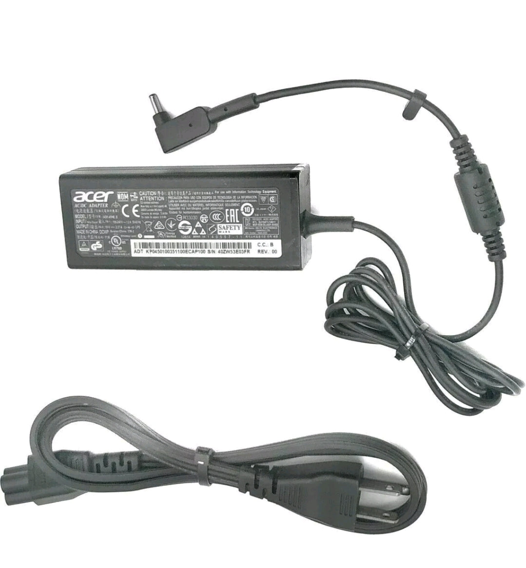 Genuine Acer AC Power Adapter 19V 2.37A 45W Aspire Laptop Charger PA-1450-26