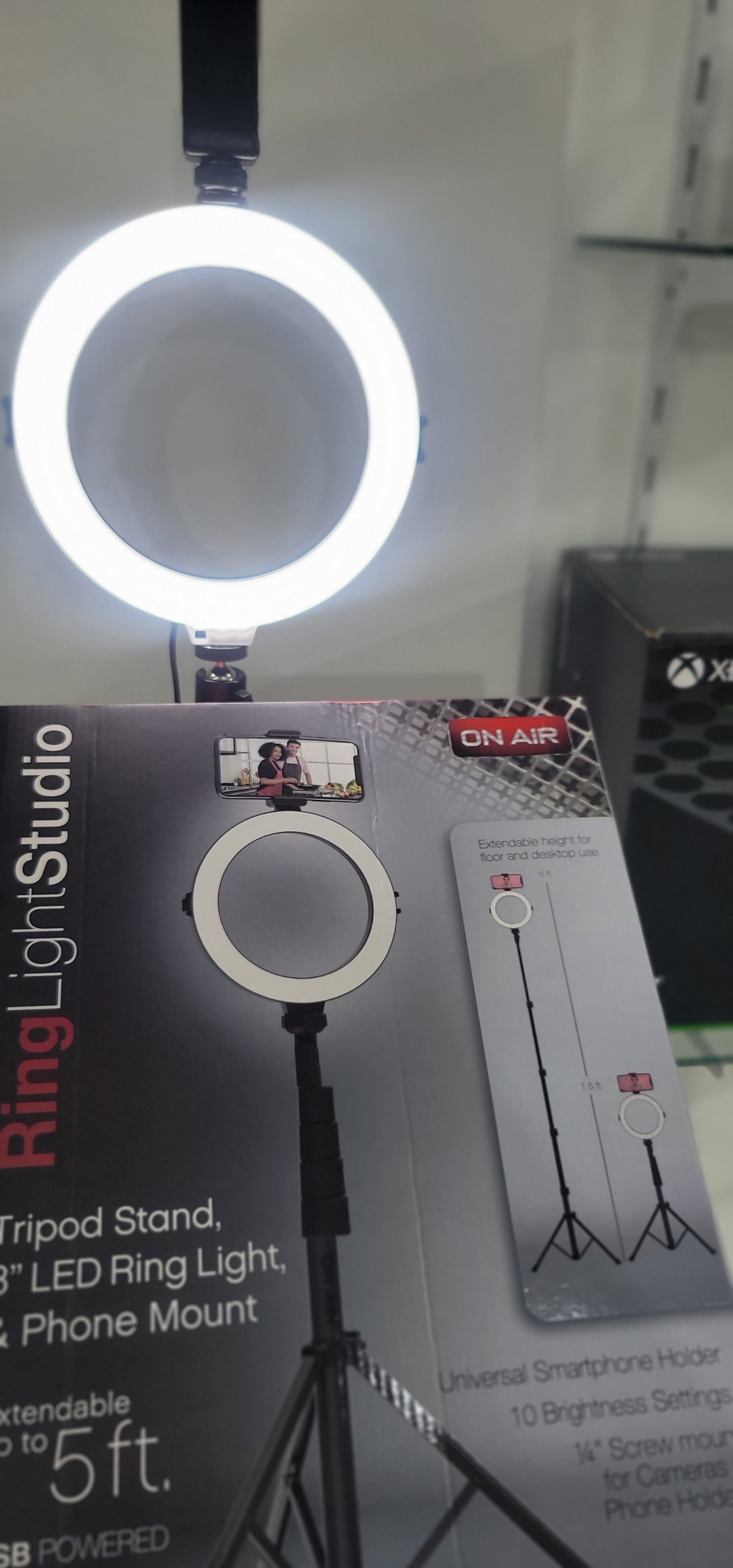 Ring light studio tripod 8" led extendable up to 5ft