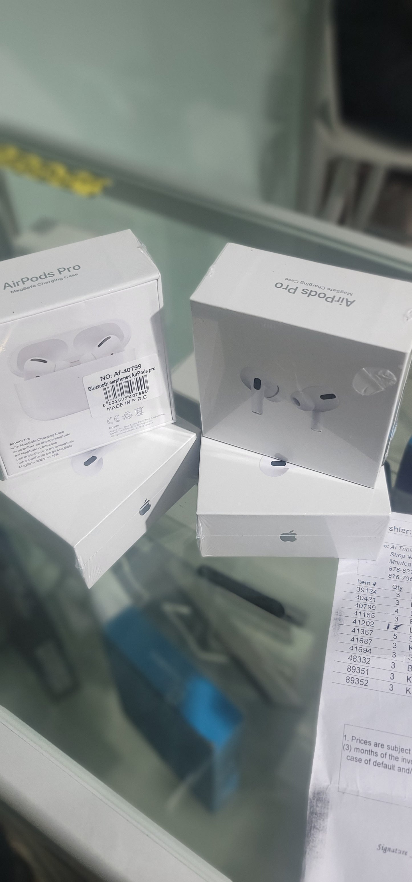 White Airpods pro Bluetooth earphones pro af-40799