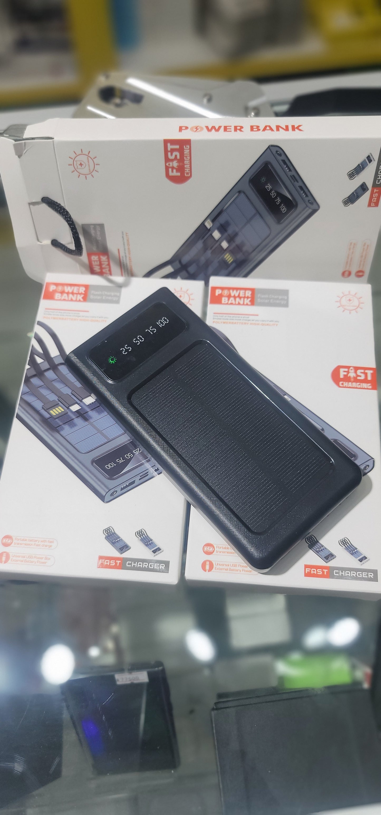 Power bank fast charging solar energy