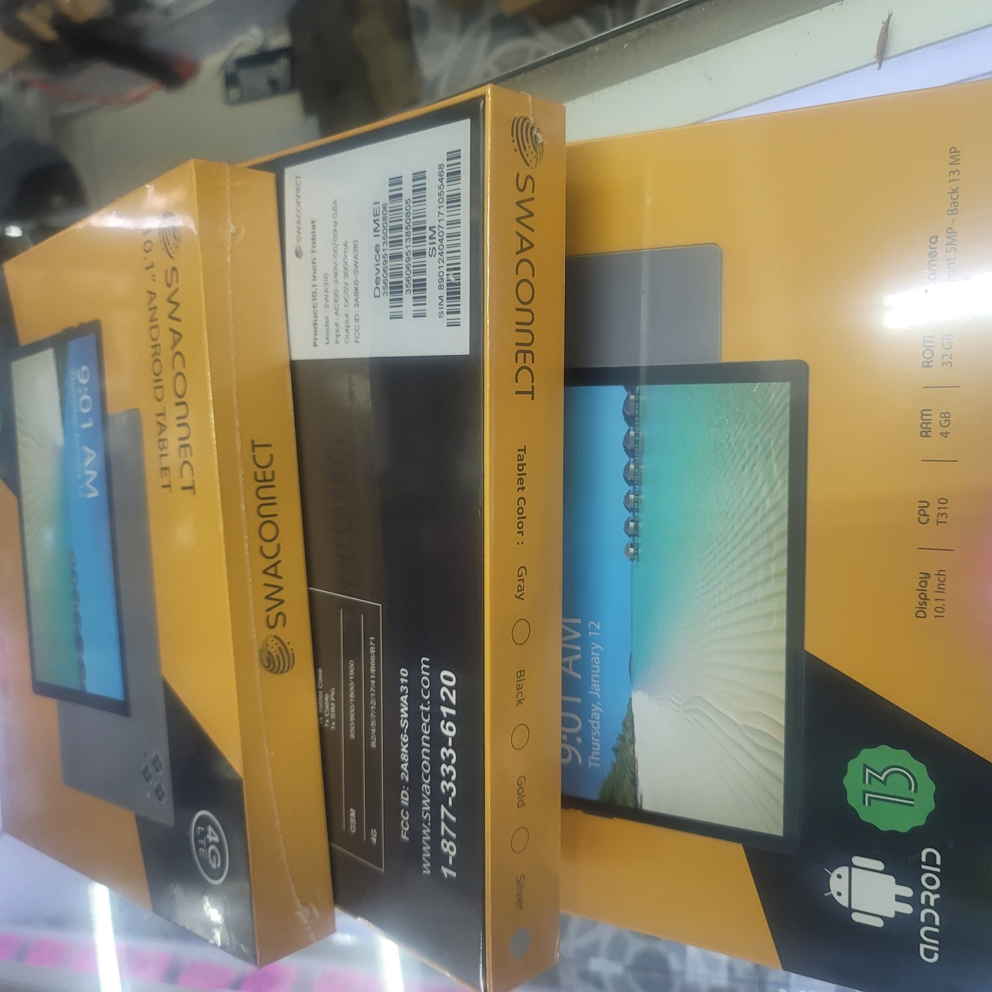 Swaconnect 10.1" android tablet 4g Lte