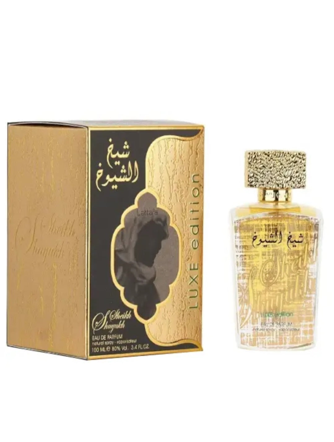 Sheikh Al Shuyukh Luxe Edition by Lattafa 3.4 oz EDP Cologne Men New in Box