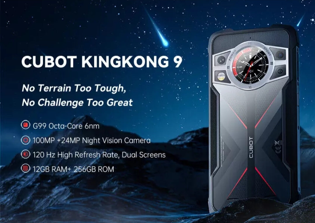 Cubot KingKong 9 Rugged Smartphone Night Vision Camera, 120Hz 6.583-Inch Screen