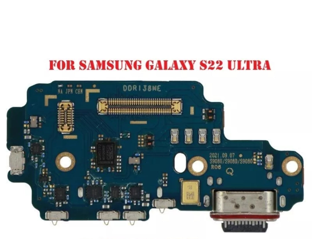 Samsung Galaxy S22 Ultra S908 (F version) Charging Port Board with Sim Card Reader