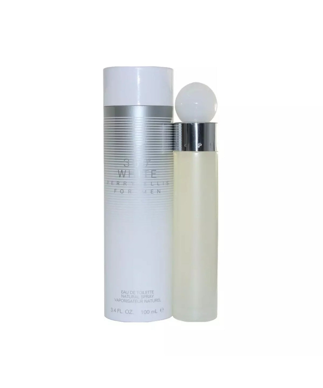 360 White by Perry Ellis 3.4 oz edt 3.3 Spray for Men New in BOX