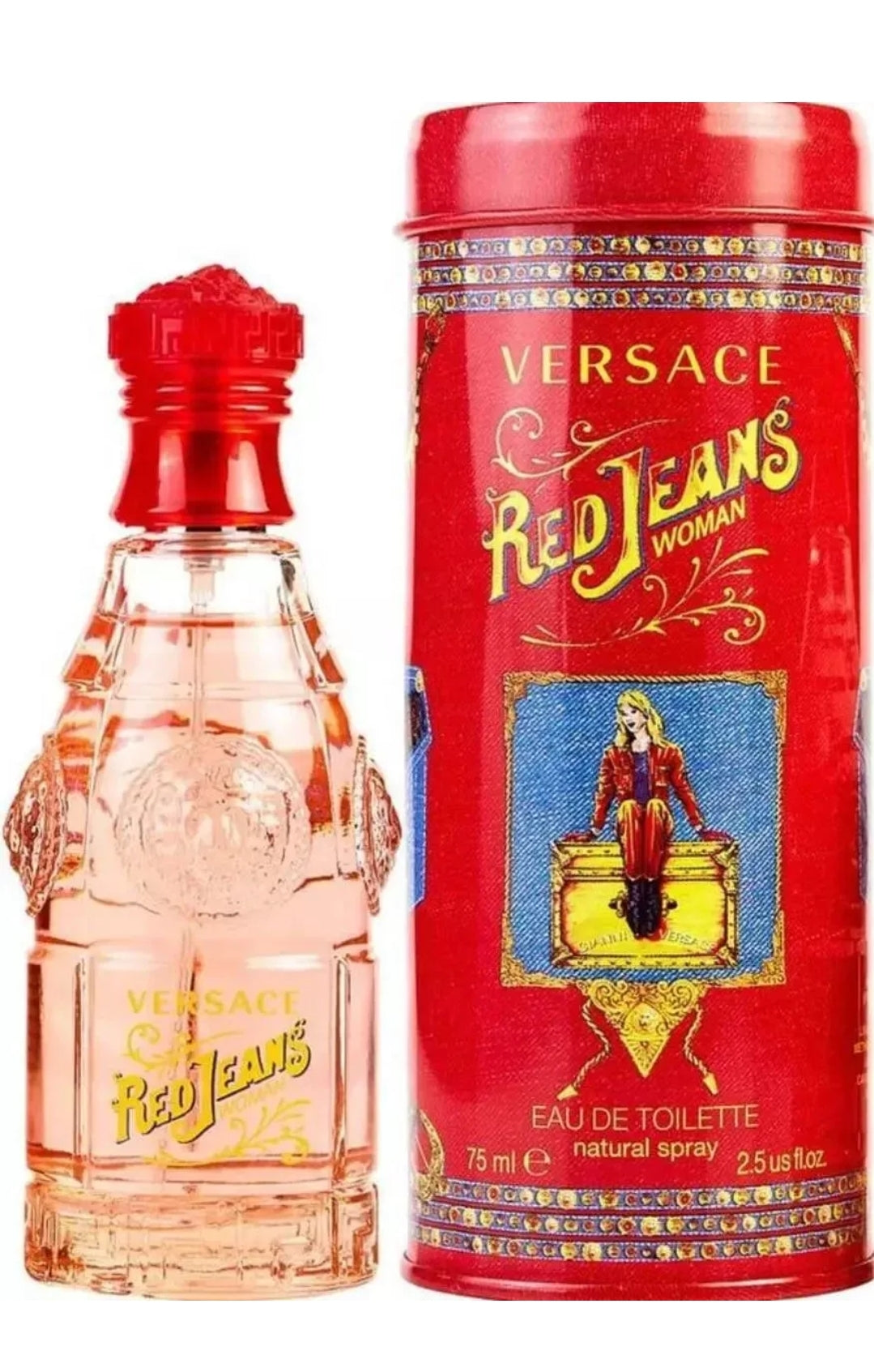 Red Jeans by Versace for women EDT 2.5 oz New