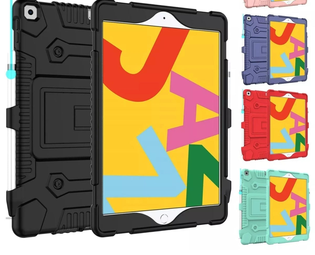 iPad 7th / 8th Generation 10.2" Shockproof Slim Soft Case + Tempered Glass Film