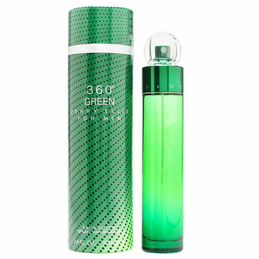 360 Green by Perry Ellis for Men 3.4oz Eau De Toilette Spray New