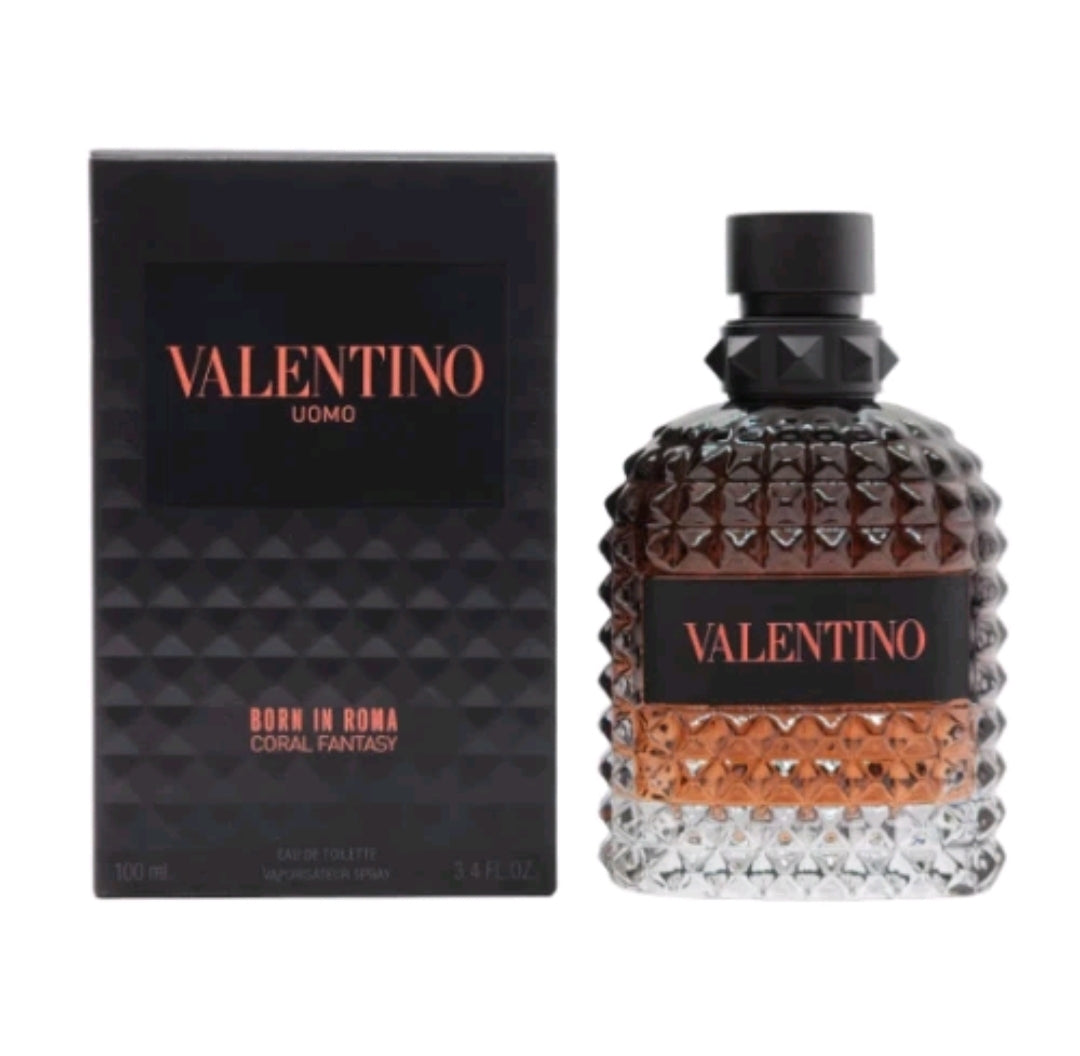 Valentino Uomo Born In Roma Coral Fantasy 3.4 oz EDT Cologne New In Box
