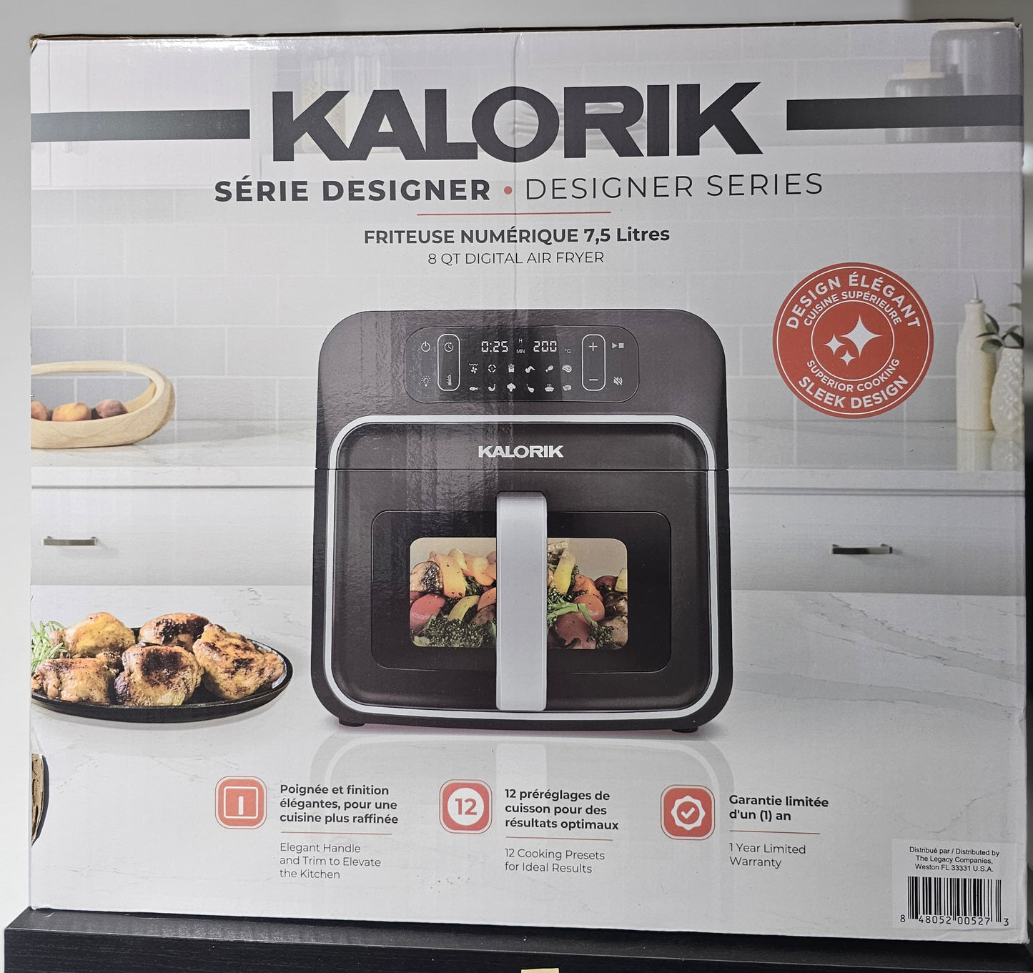 Kalorik designer series 8 qt digital air fryer