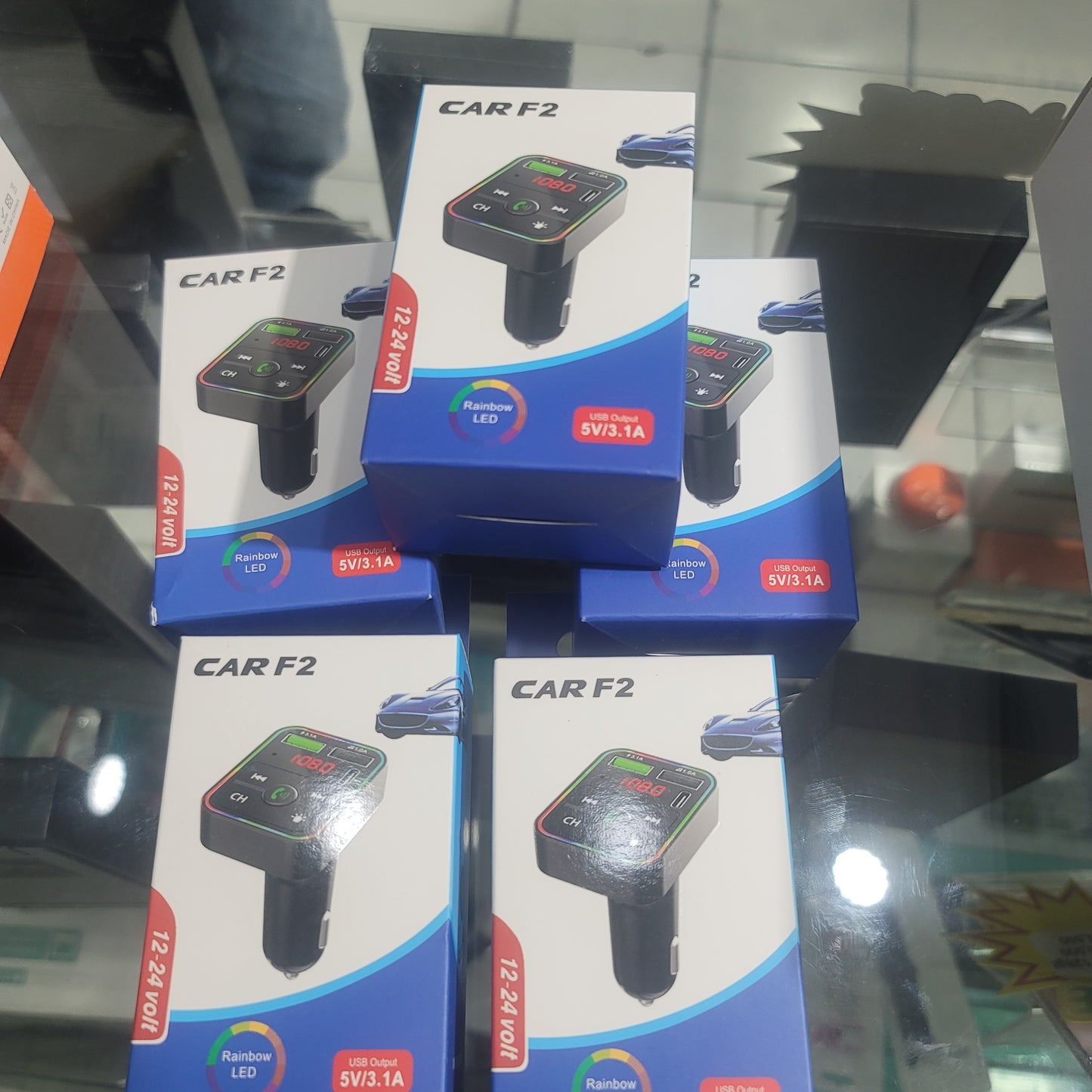 Car f2 multifunction bluetooth car charger