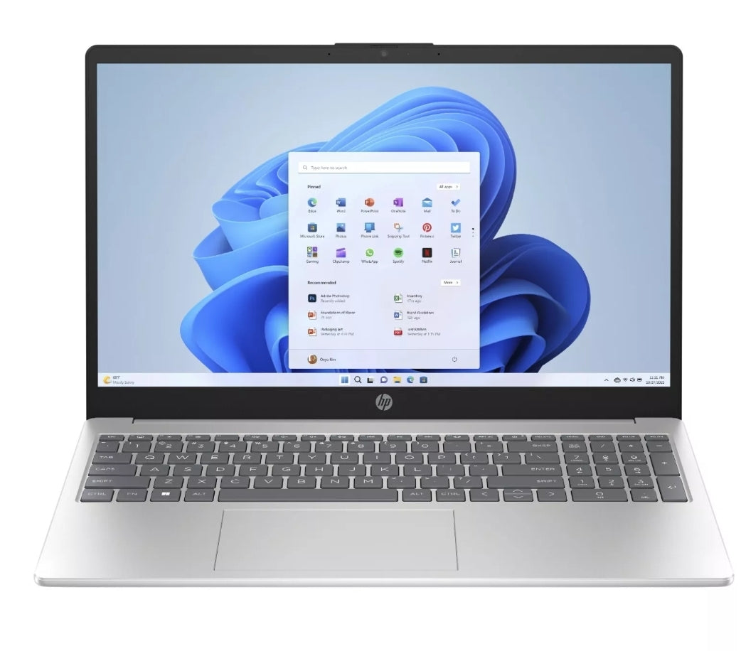 HP 15.6" FHD Notebook Intel i5-1235U 8GB RAM 512GB SSD Natural Silver