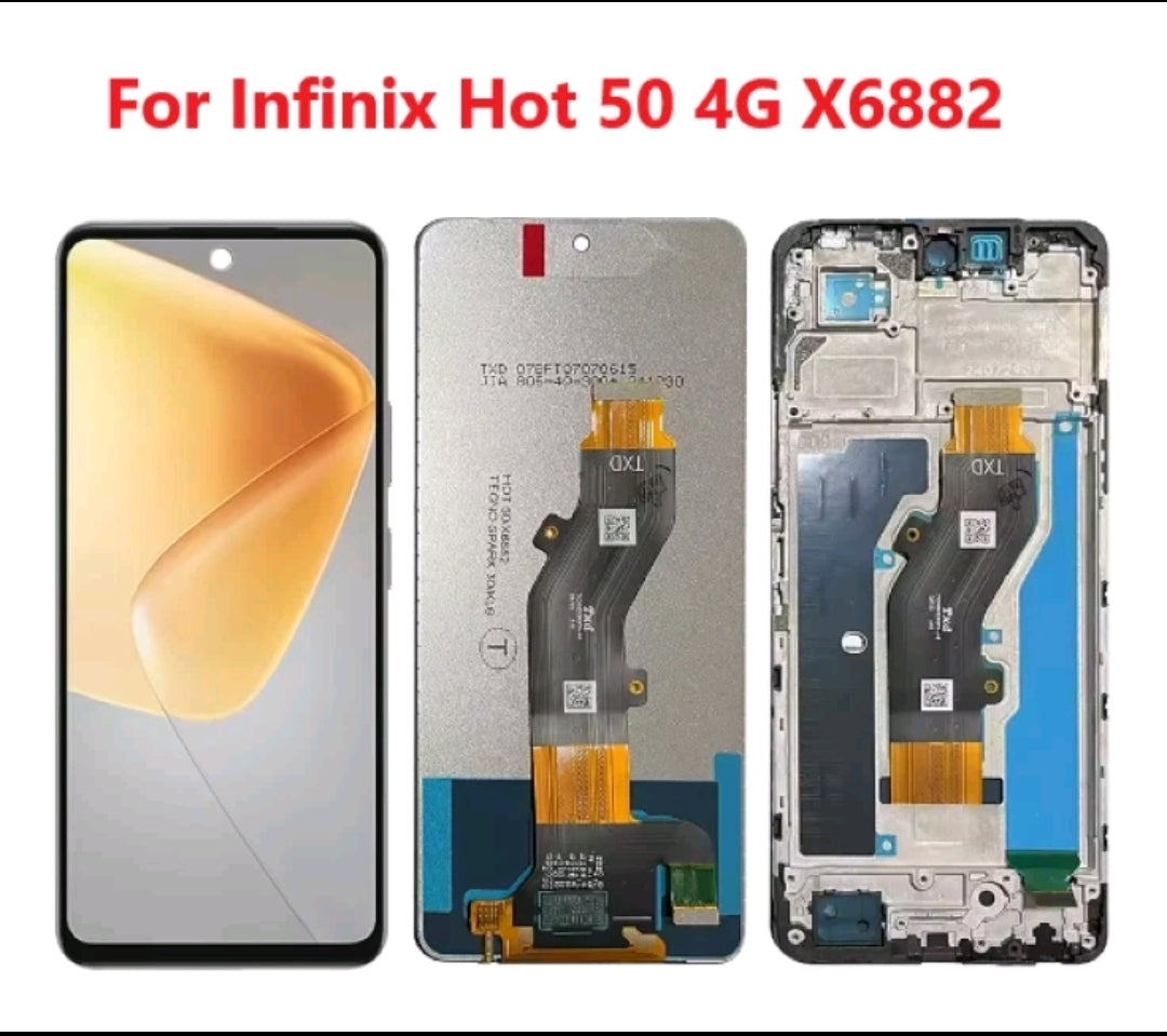 Infinix Hot 50 4G LCD Display Touch Screen Digitizer