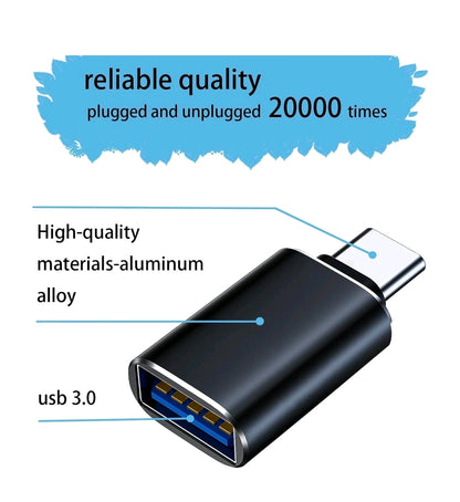USB-C 3.1 Male to USB A Female Adapter Converter OTG Type C Android Phone