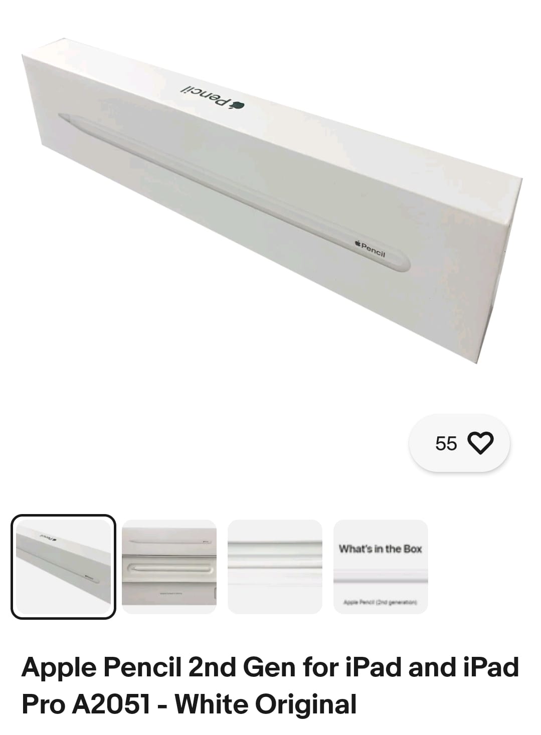 iPad Pencil 2nd Generation, Apple iPad Air/iPad Mini/iPad Pro Wireless Charging Original
