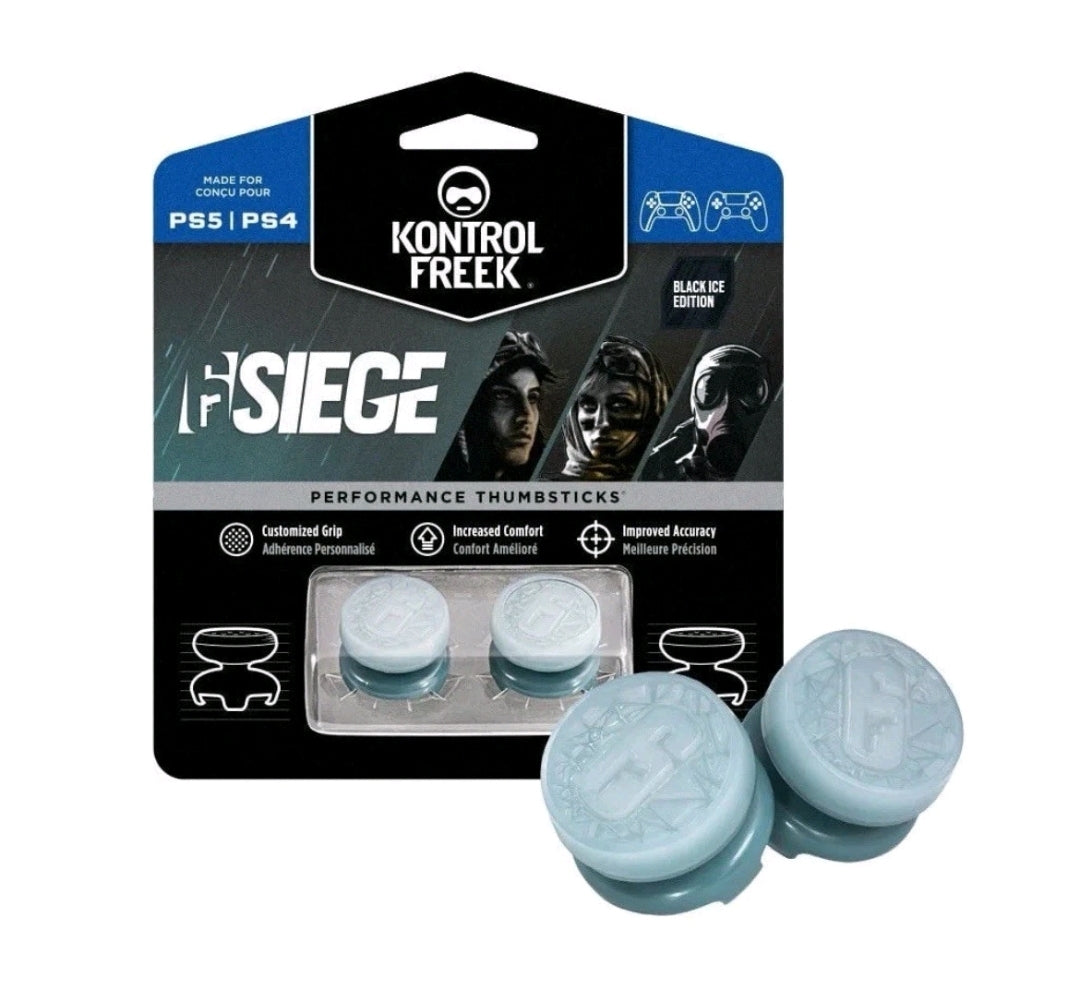 Kontrol Freek Rainbow 6 Siege Performance Thumbgrips PS5/PS4 (Black Ice Edition)
