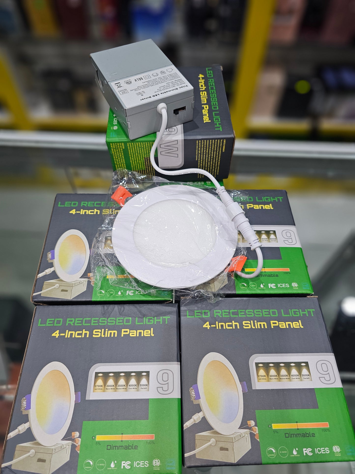 Led recessed light 5-inch slim panel 9w Dimmable