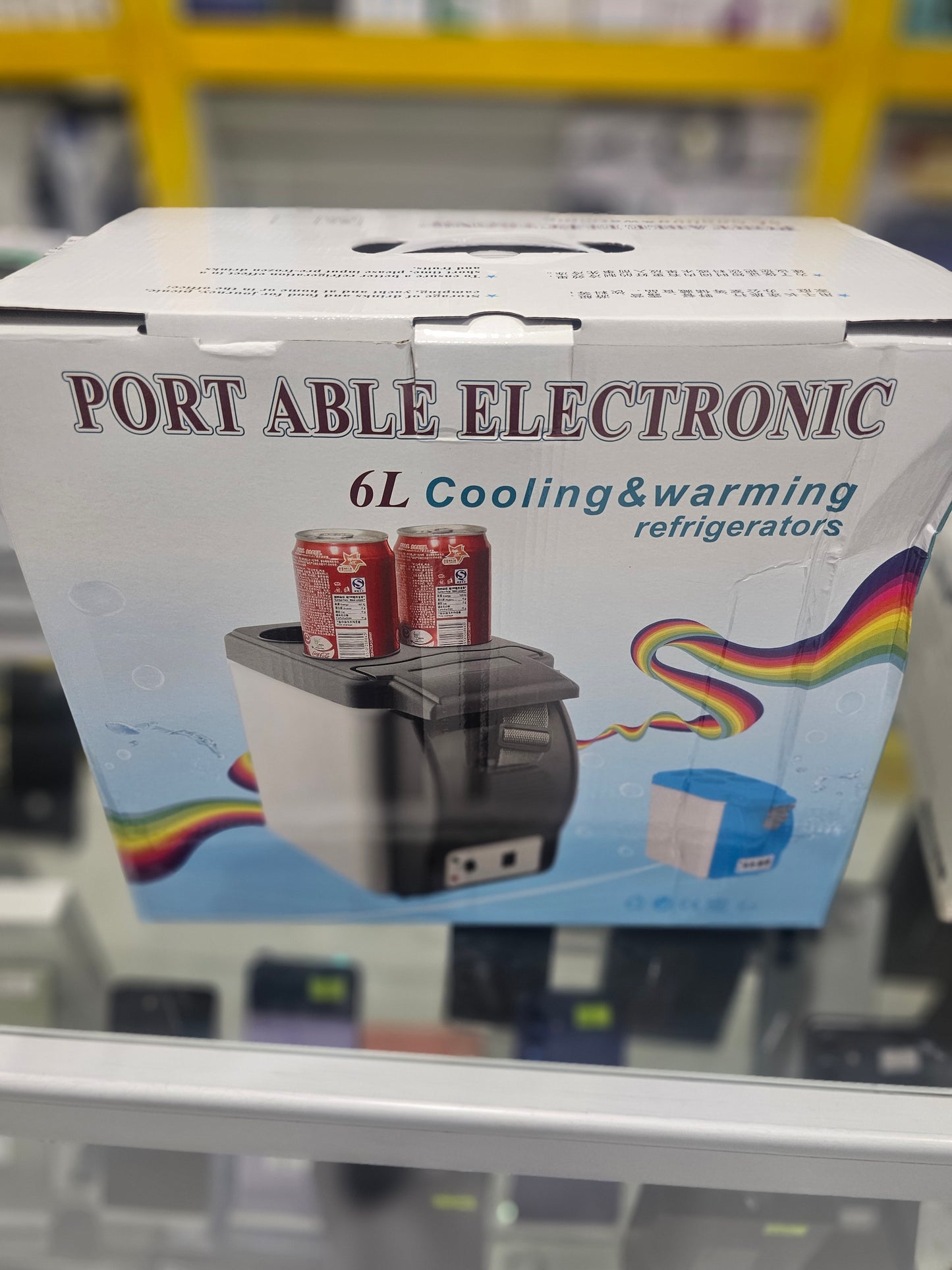 Portable electronic 6l cooling & warming refrigerator
