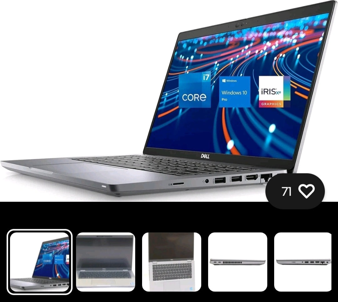 Dell Latitude 7410 14" FHD i7 vPro-10810U 16GB RAM 512GB SSD Win 11 Pro Laptop