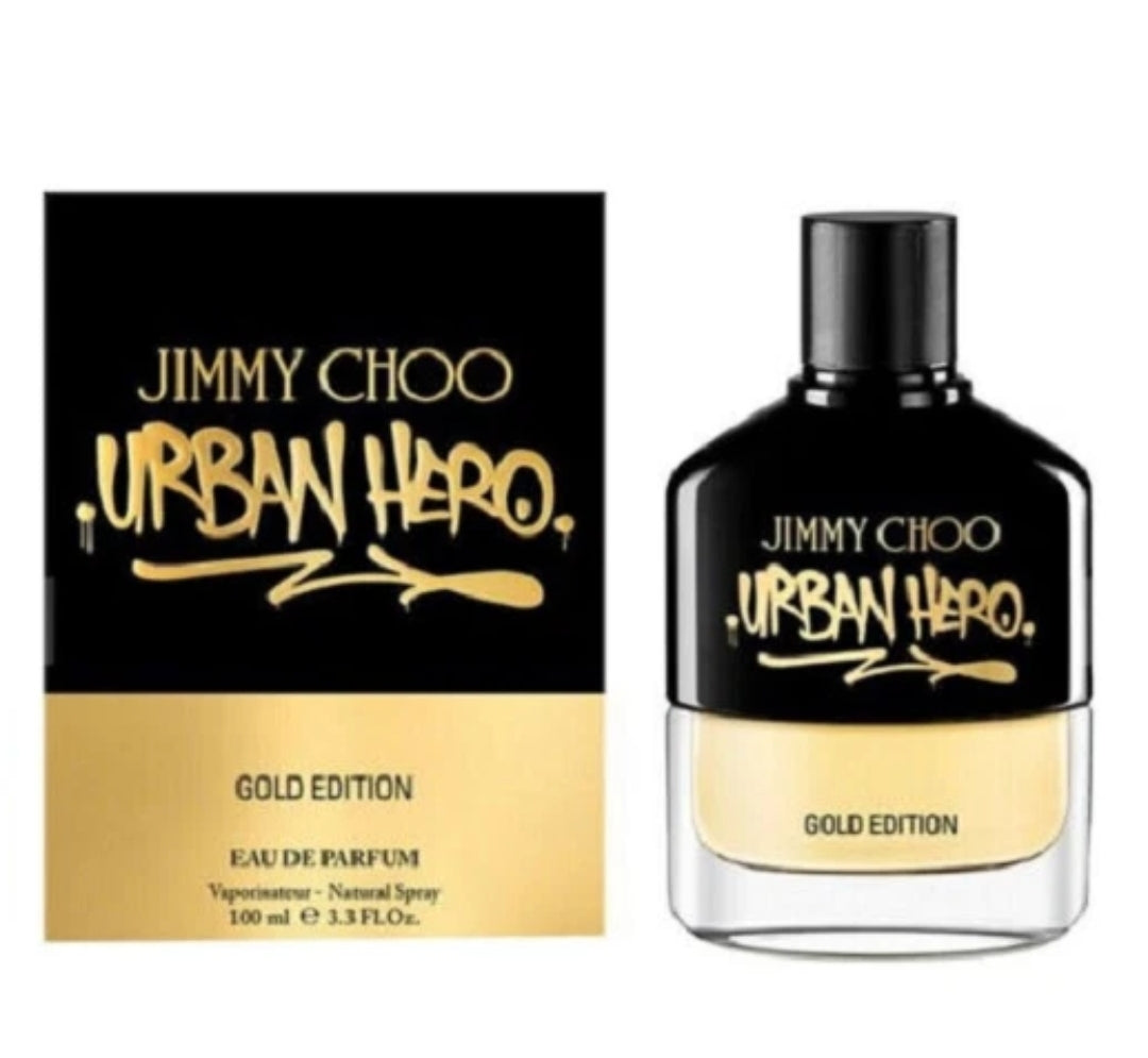 Jimmy Choo Urban Hero Gold Edition 3.3 oz EDP Cologne for Men New In Box