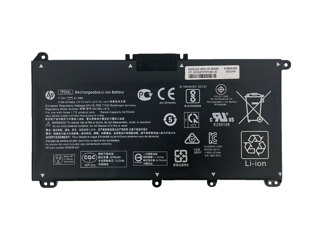 Genuine TF03XL  For HP Battery Pavilion 14-BF 14-BK 14-CD 14-BP 15-CC 15-CD 17-AR